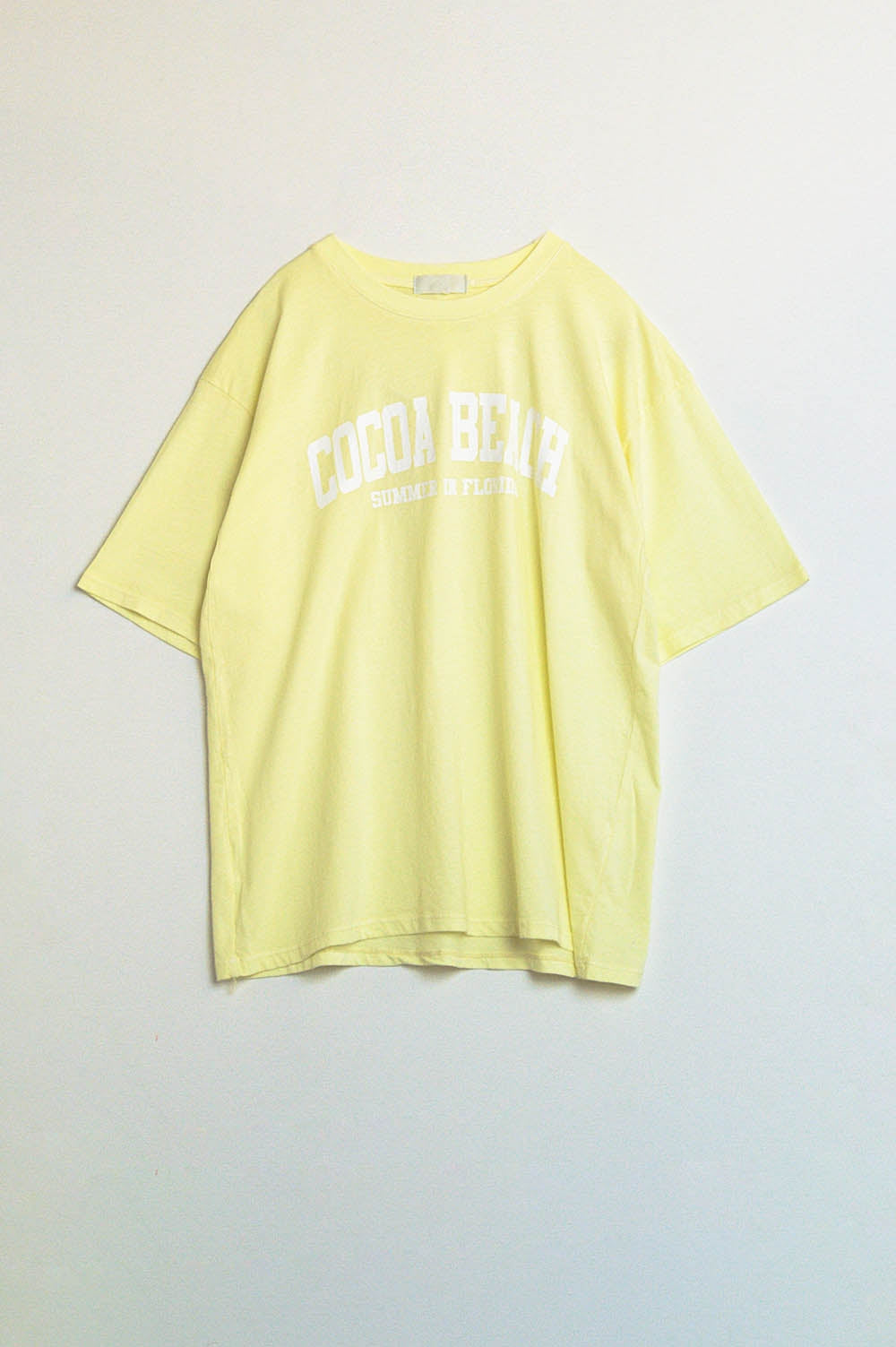 camiseta amarela cocoa beach florida