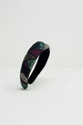 Diadema Bordada em Cores Vibrantes