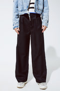 Pantalão oversized em preto