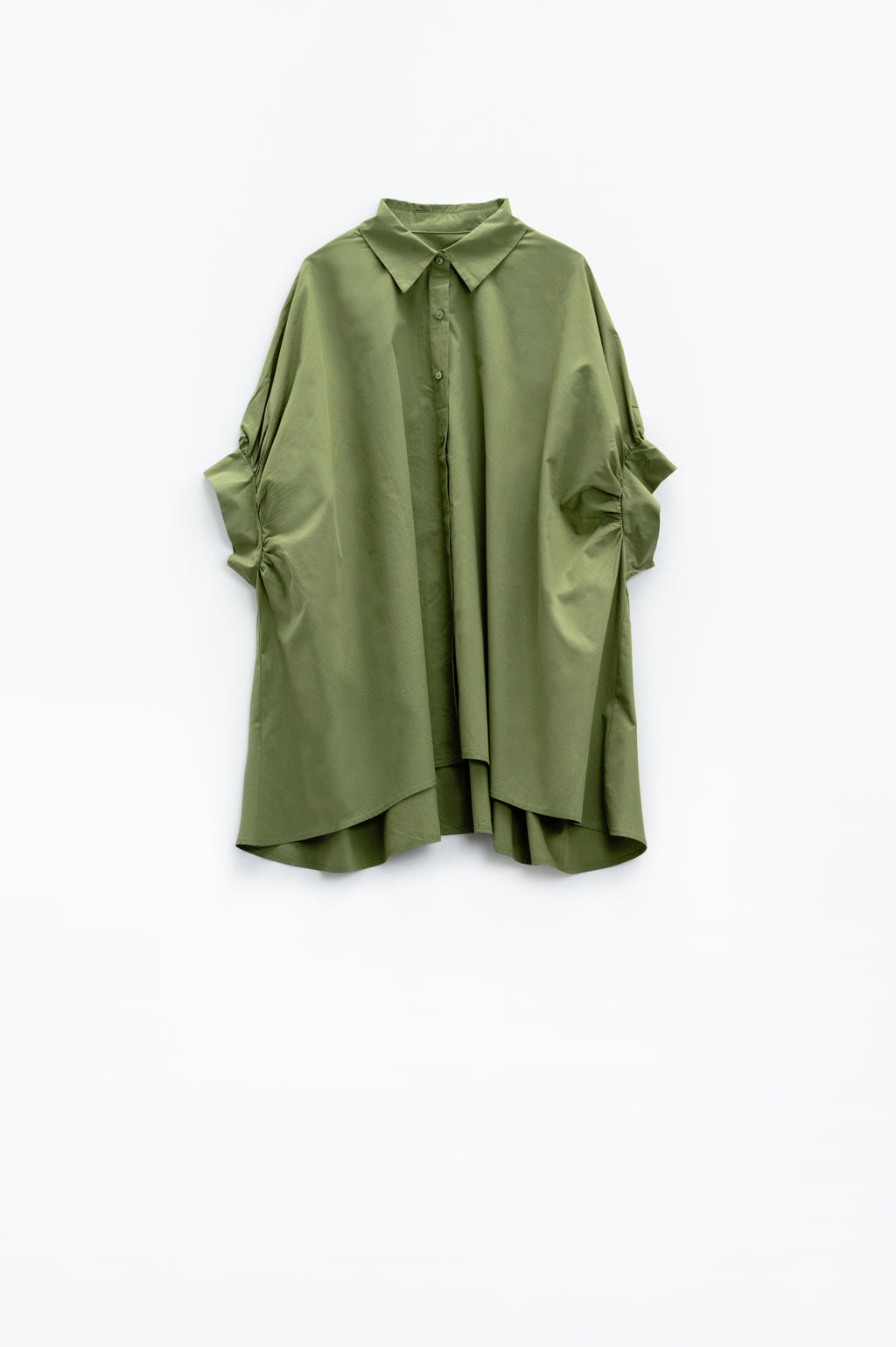 Blusa verde oversized com manga curta