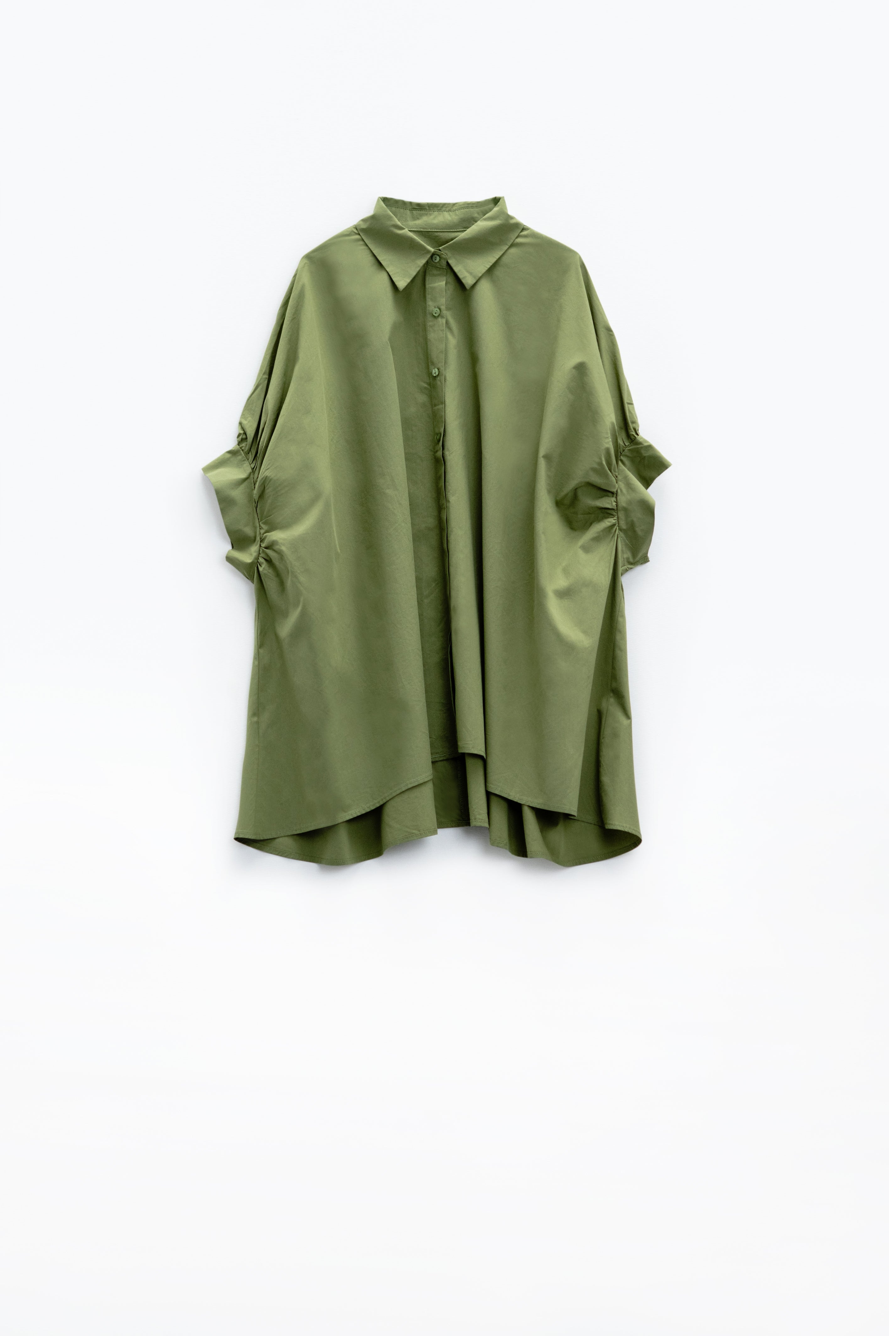 Blusa verde oversized com manga curta