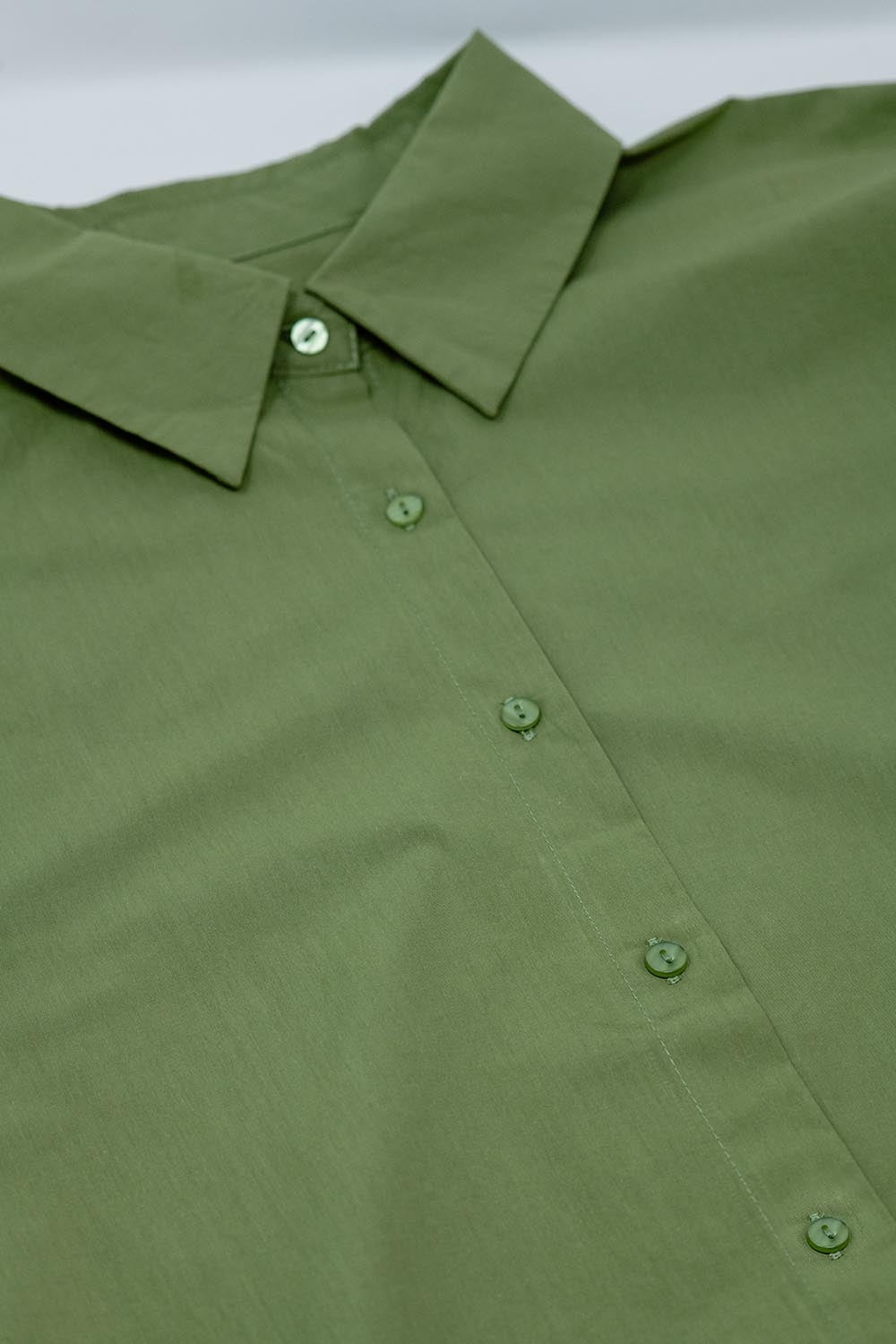 Blusa verde oversized com manga curta