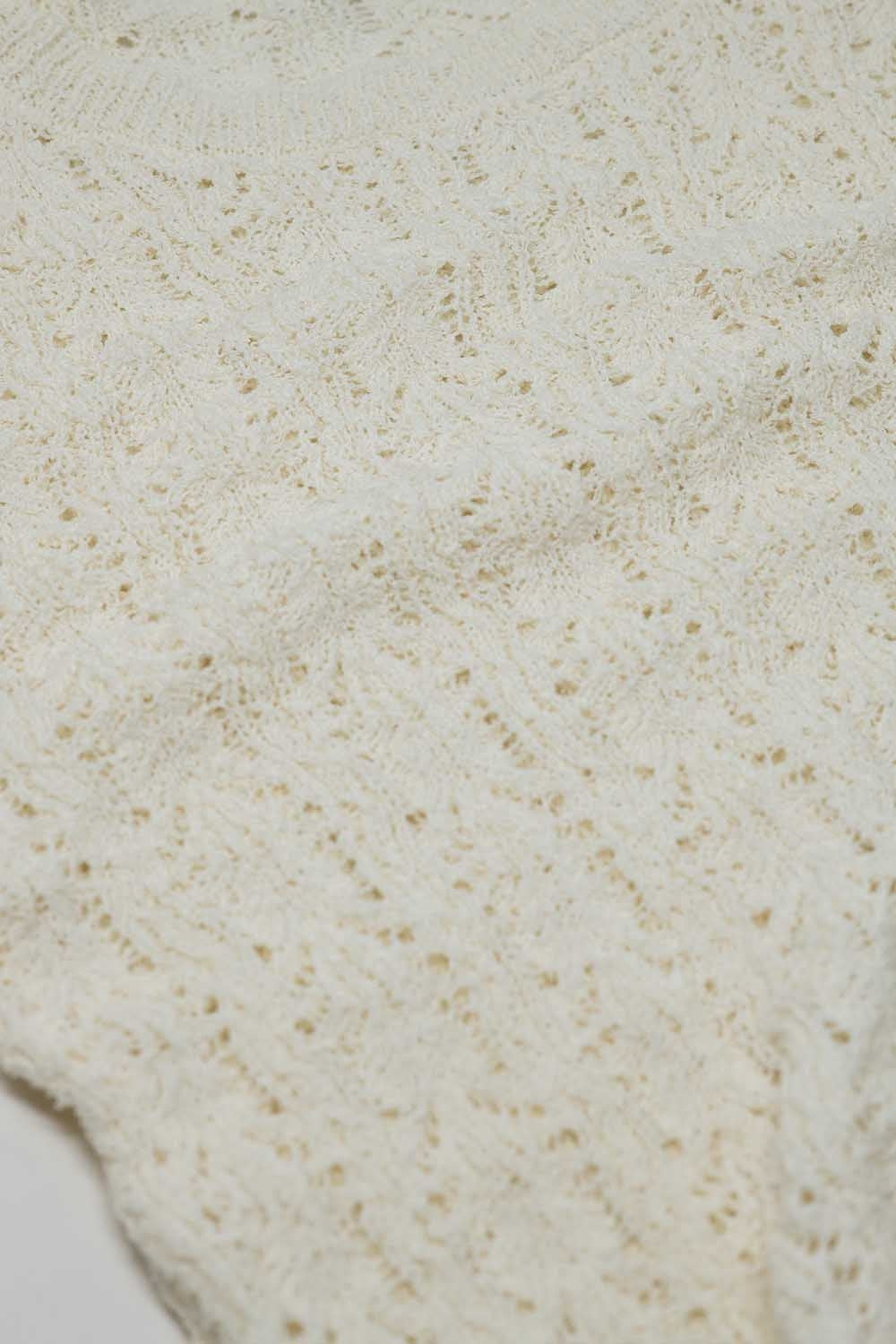 Camisola creme com mangas largas