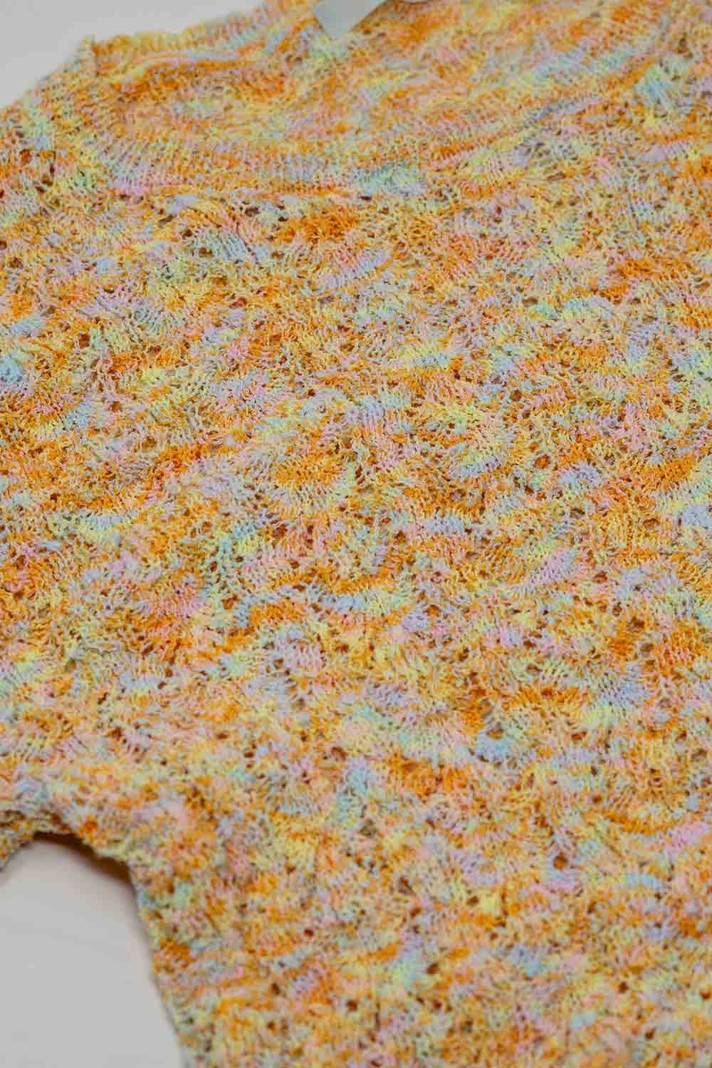 Camisola multicolorida com mangas largas