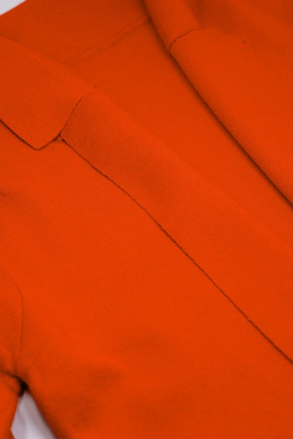 Casaco maxi com gola oversized em laranja