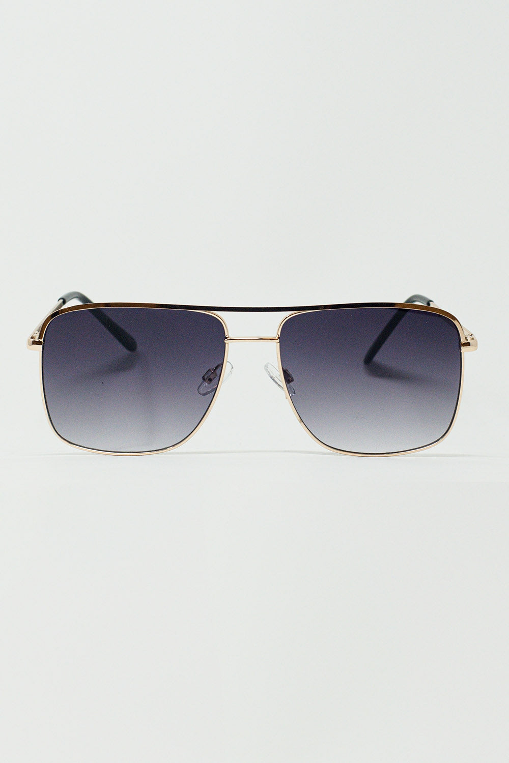 Óculos de sol Aviador Vintage com aro dourado