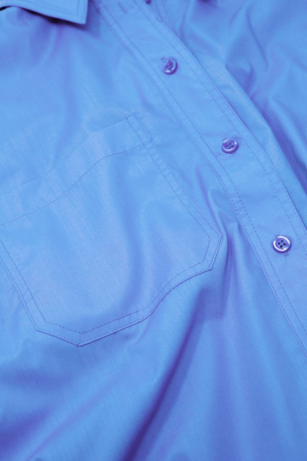 Camisa Super Oversized High Low em azul