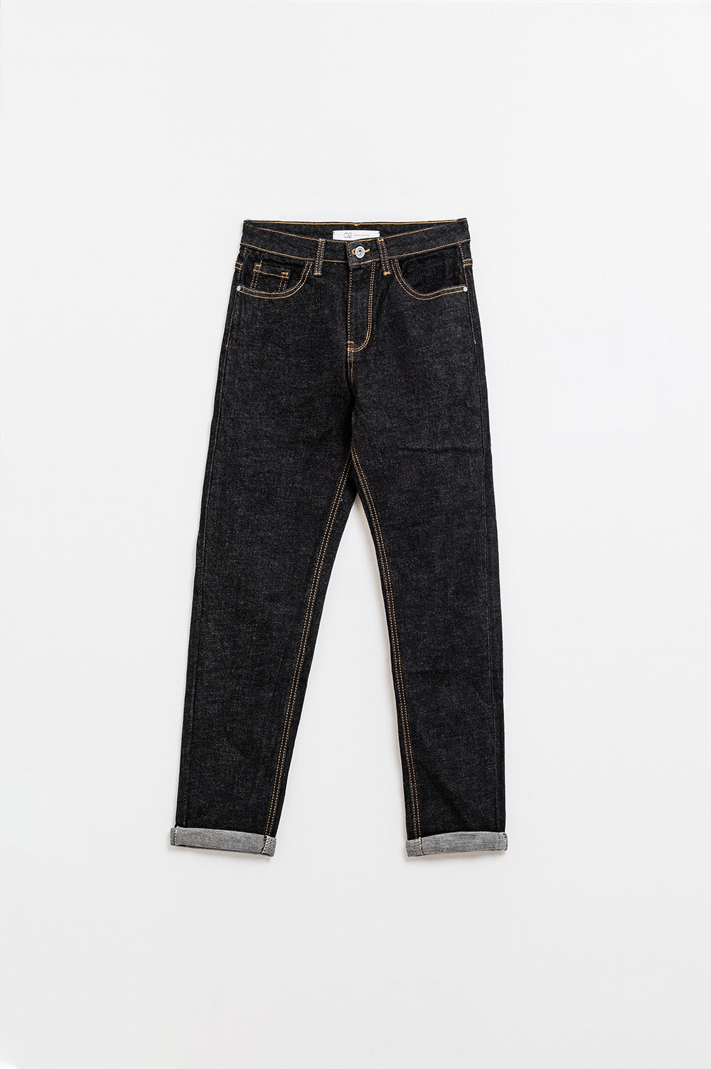 Calças de ganga skinny com pesponto em contraste