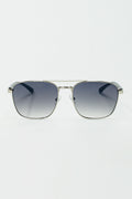 Óculos de sol Squared Metal com lentes fumadas cinzentas