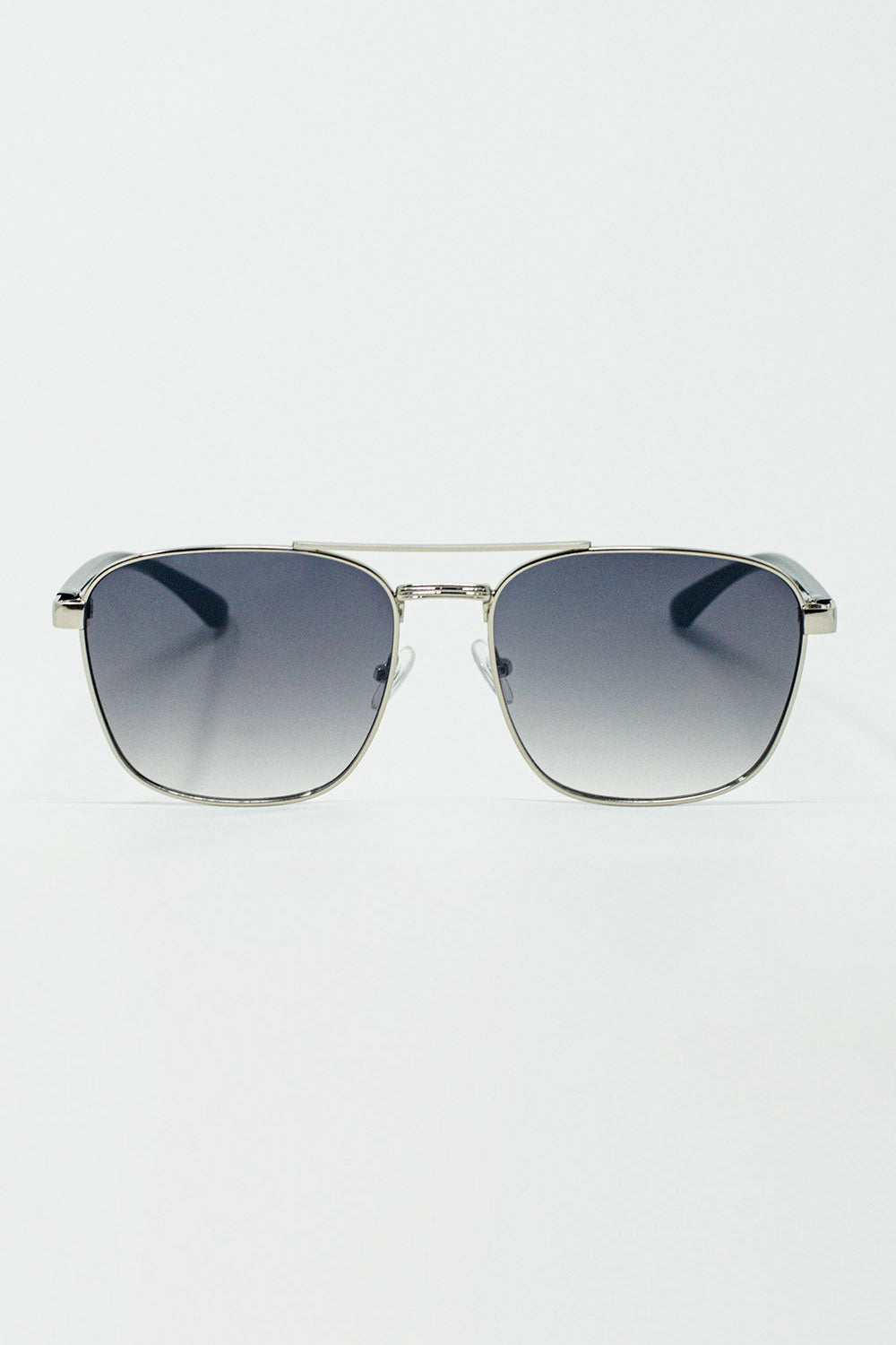Óculos de sol Squared Metal com lentes fumadas cinzentas