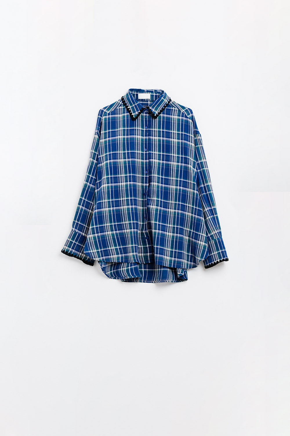 Camisola Oversized Lenhador em Azul